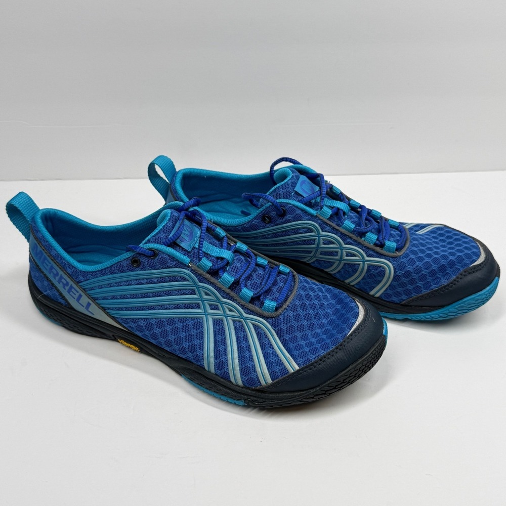 Merrell Road Glove Dash 2 Sneaker Lace Up Running Athletic Blue Size 9.5
